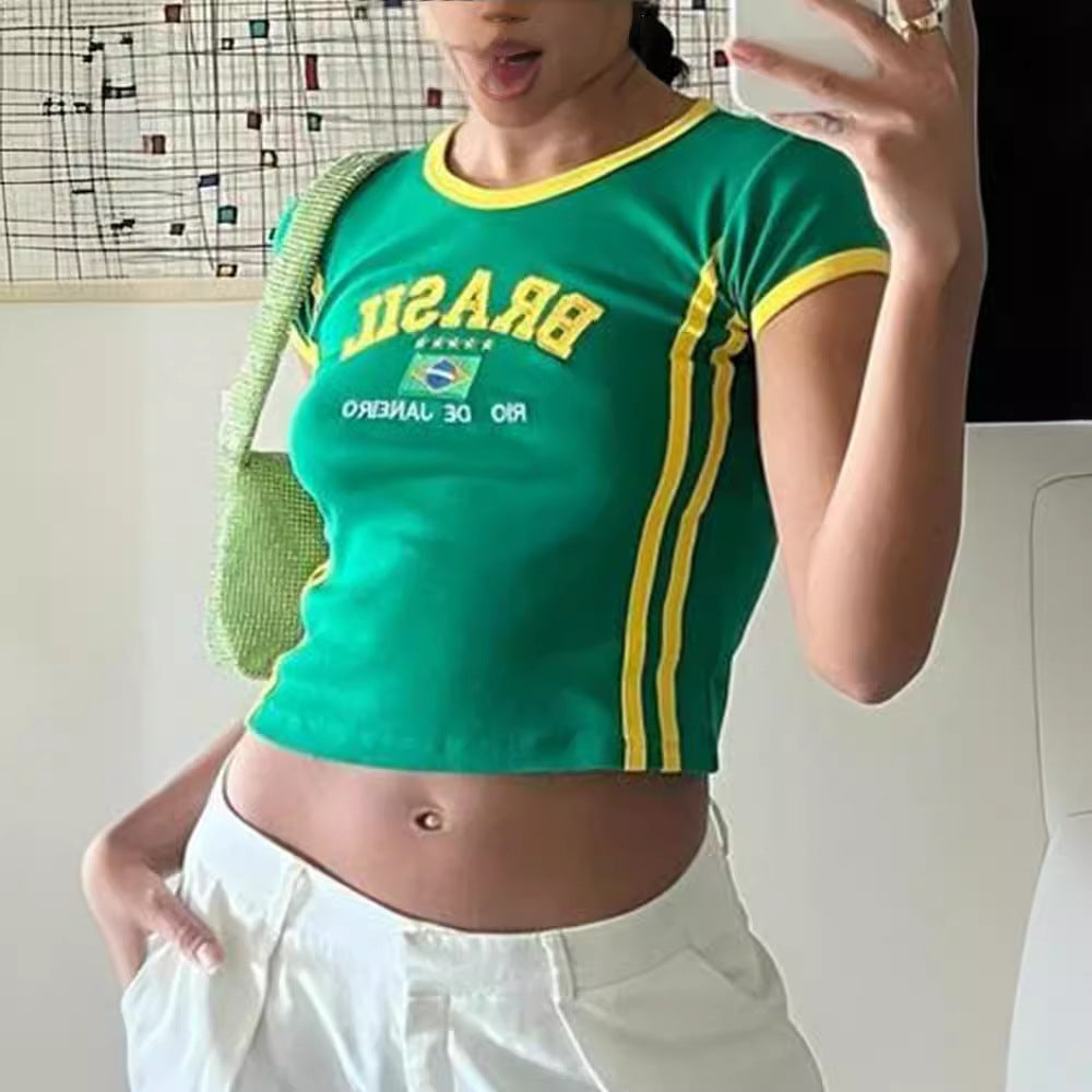 Brazil Cropped Tee