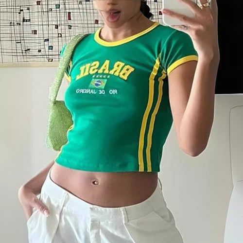 Brazil Cropped Tee