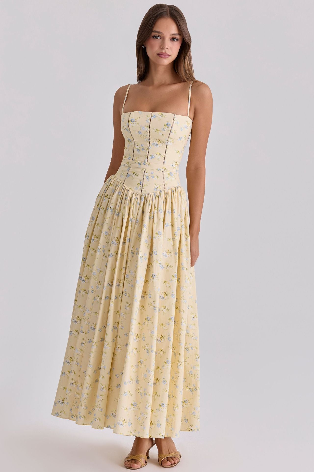 Florenne Printed Midi Dress