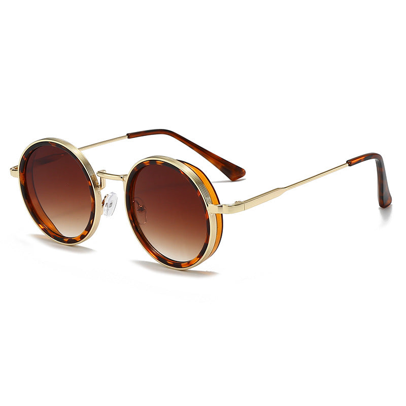 Retro Round Metal Frame Sunglasses