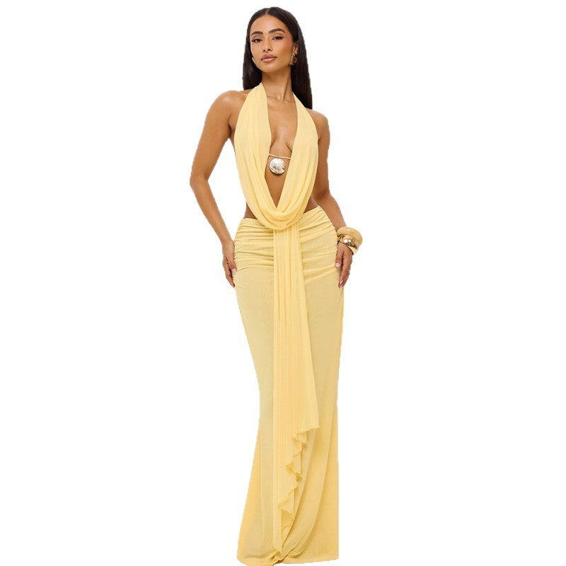 Miravelle Drape Midi Dress