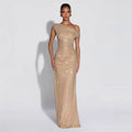 Orlisse Rhinestone Evening Gown