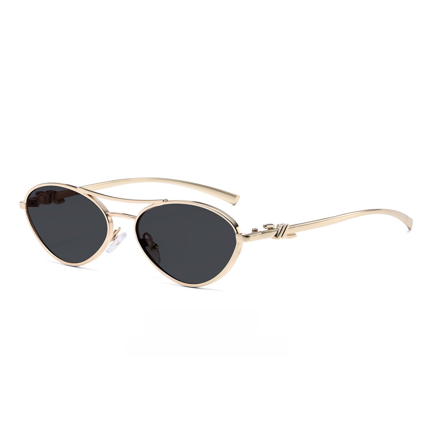 Oval Metal Frame Sunglasses