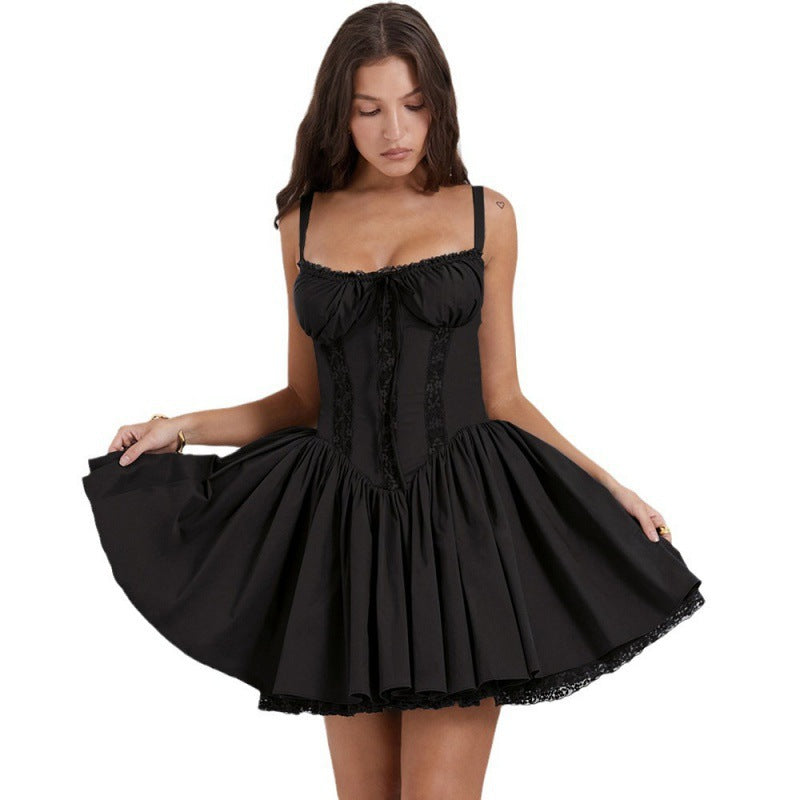 Marvelle Lace Square Mini Dress