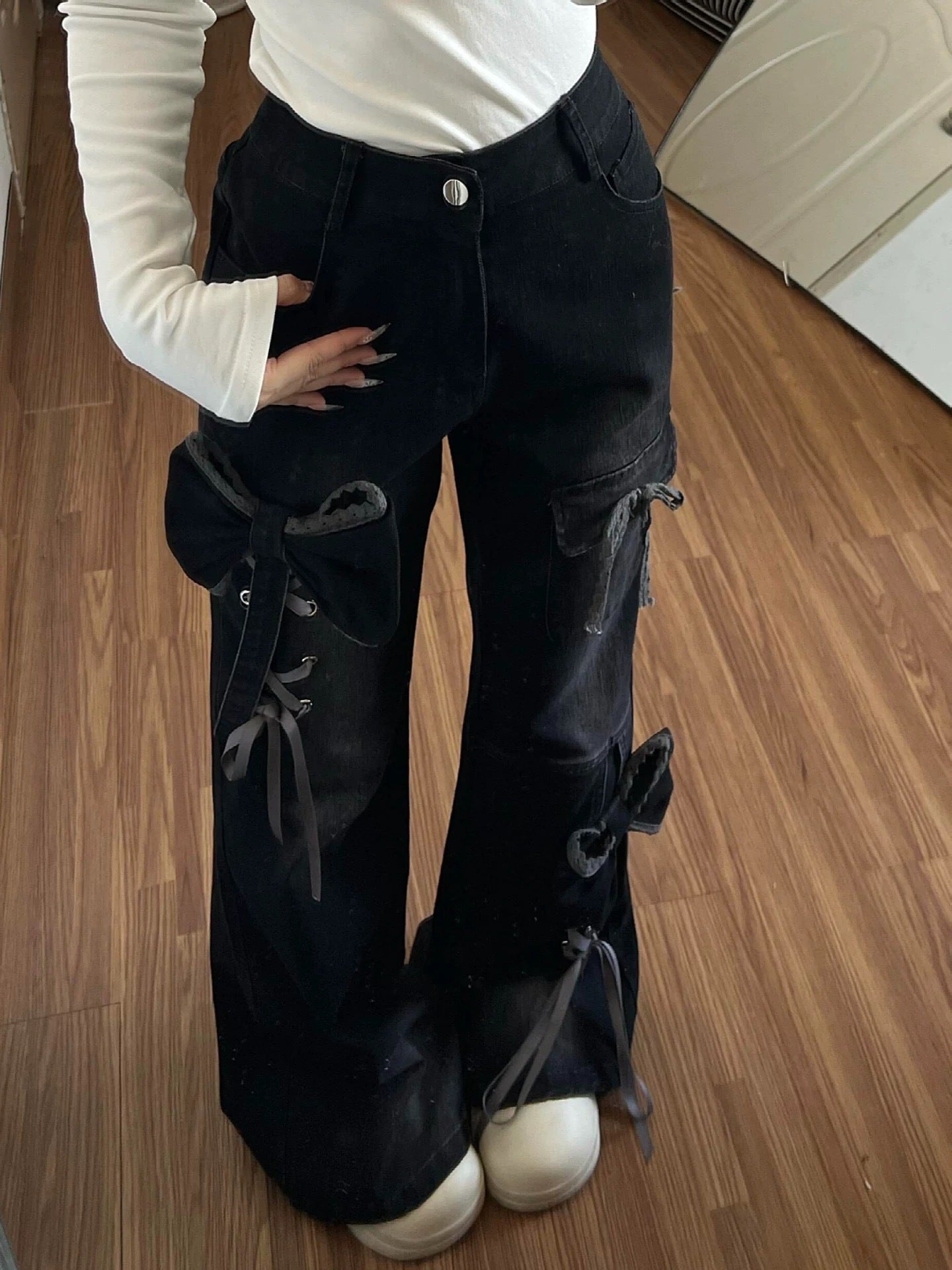 Vesper Bow Flare Denim