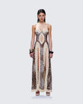 Savara Leopard Lace Dress