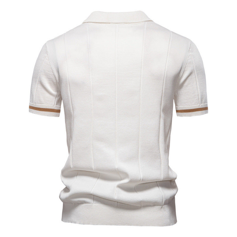 Axton Ribbed Polo Shirt