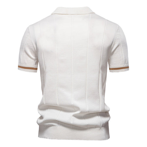 Axton Ribbed Polo Shirt