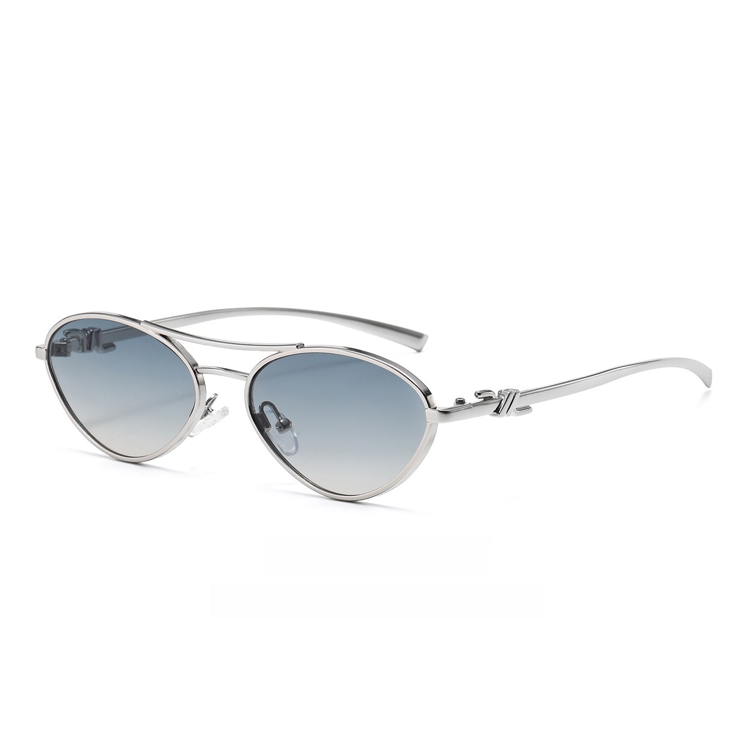 Oval Metal Frame Sunglasses