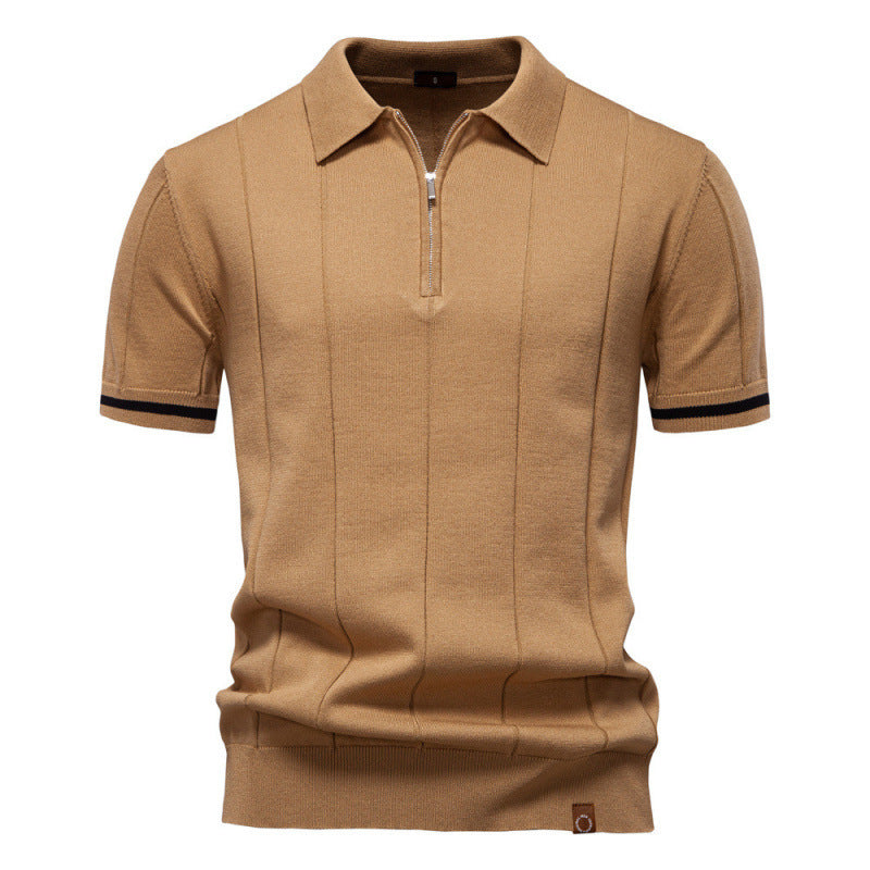 Axton Ribbed Polo Shirt