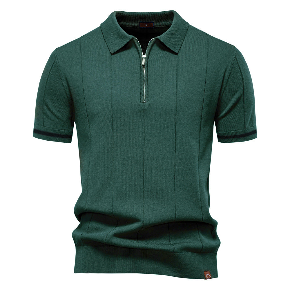 Axton Ribbed Polo Shirt