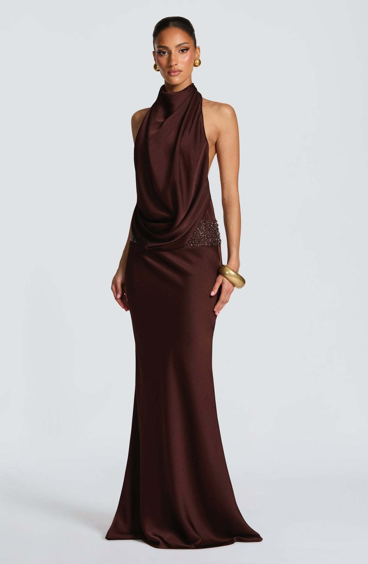 Novera Sequin Backless Dress