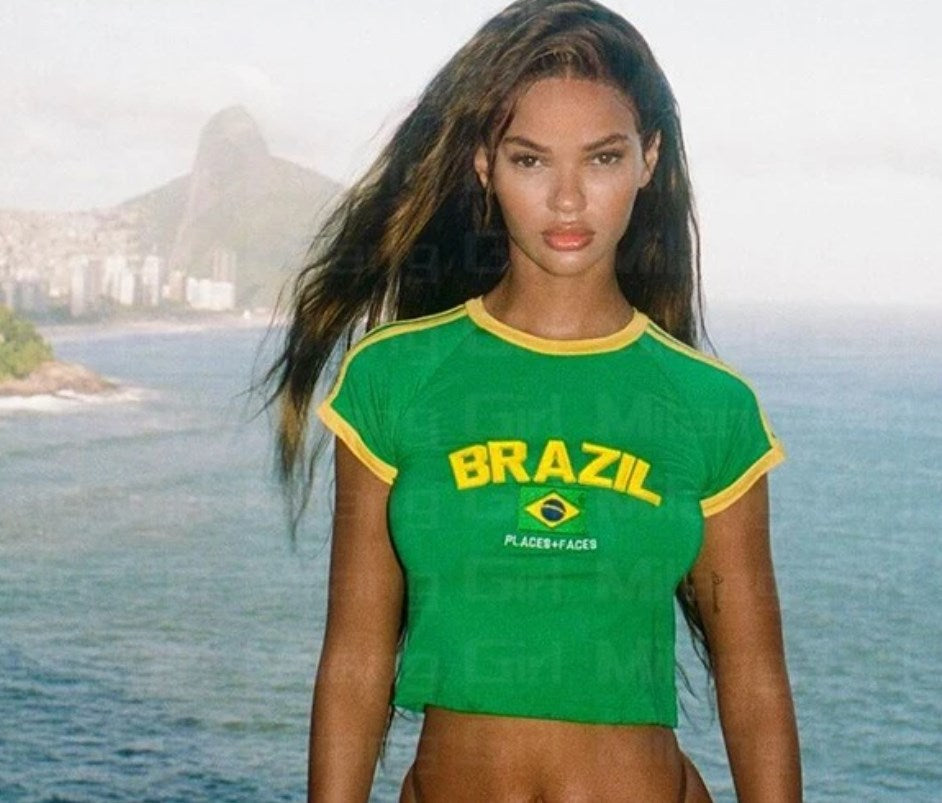 Brazil Cropped Tee