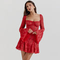 Cassara Lace Bell Sleeve Dress