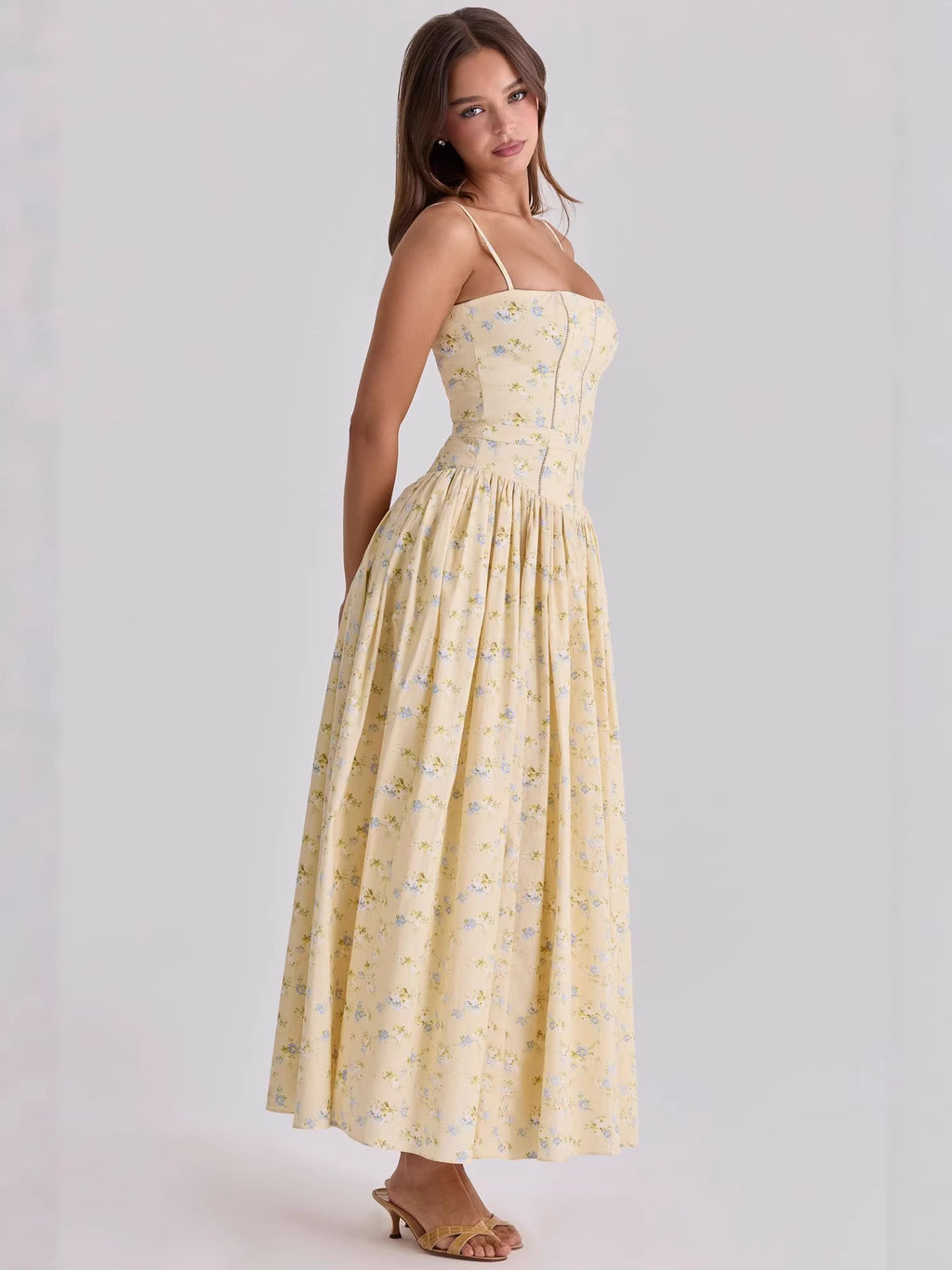 Florenne Printed Midi Dress