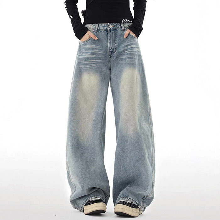 Elvian Embroidered Wide Denim