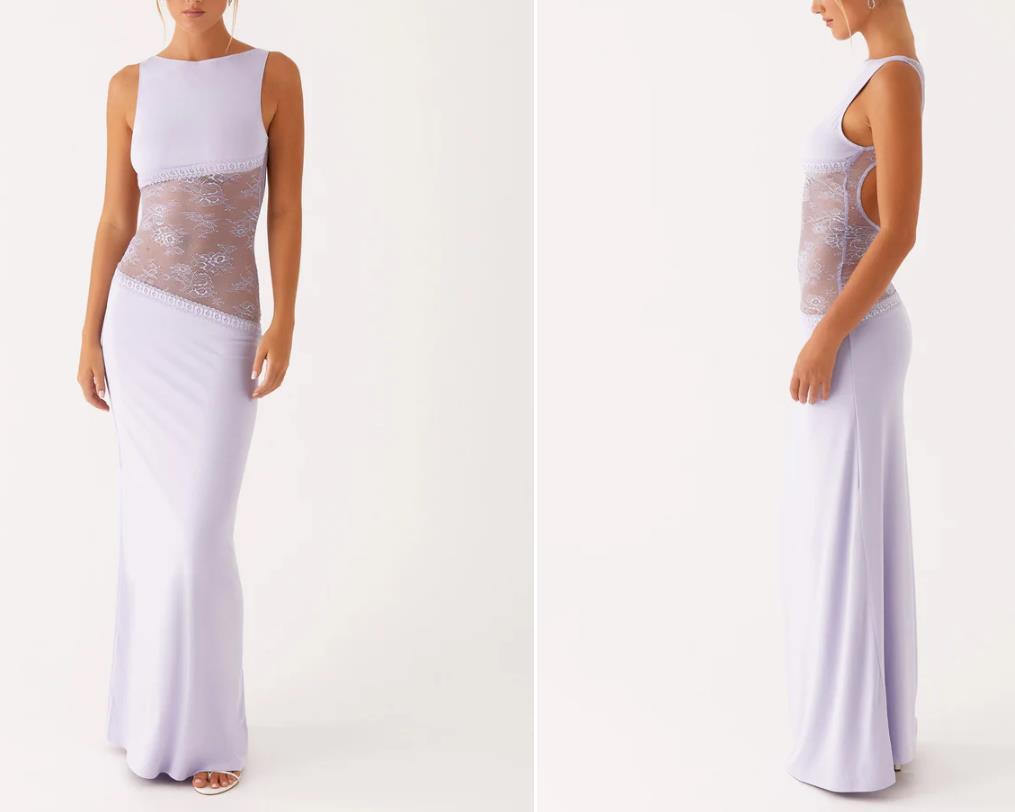 Isabelle Lace Satin Gown