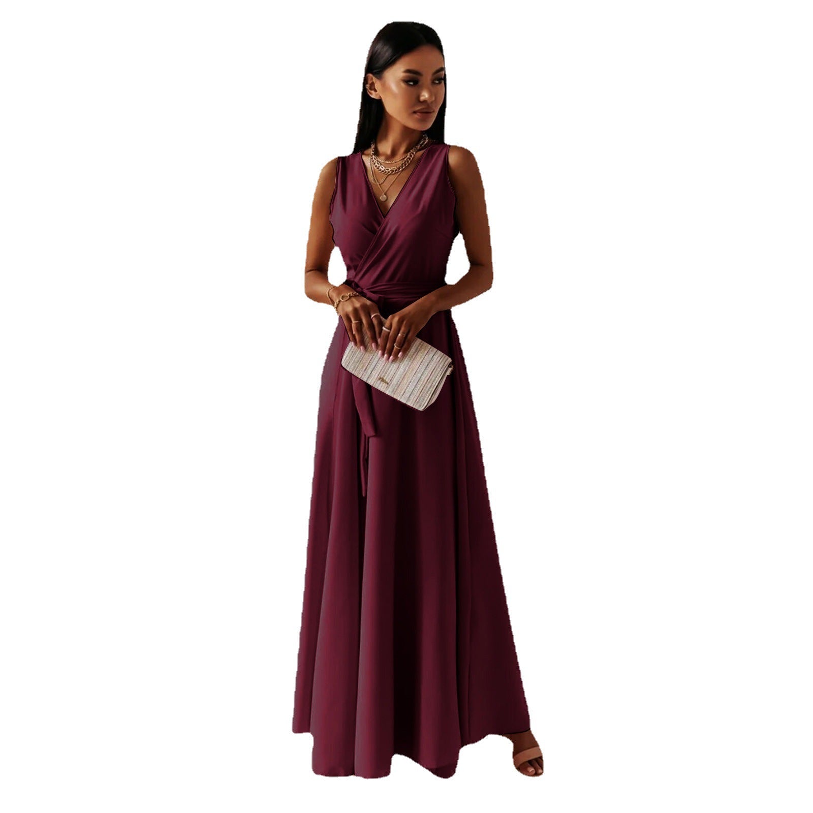 Beloria Belted A Line Dress