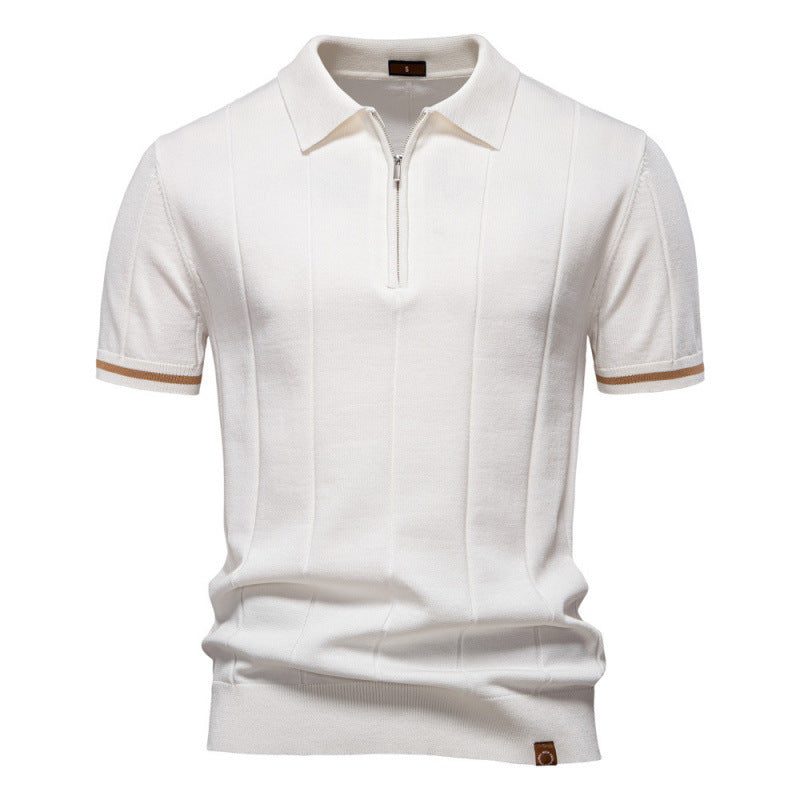 Axton Ribbed Polo Shirt