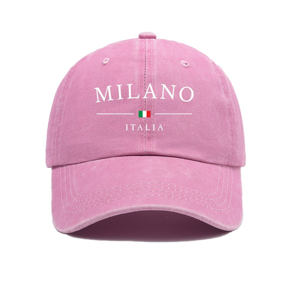 Milano Printed Vintage Washed Cotton Baseball Cap