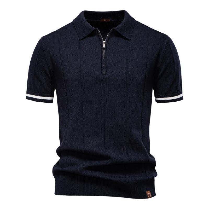 Axton Ribbed Polo Shirt