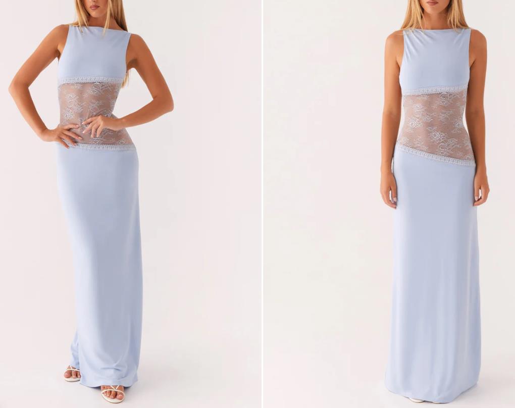Isabelle Lace Satin Gown