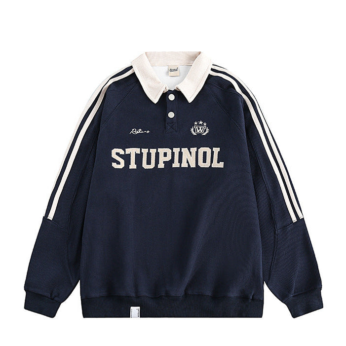 Easton Waffle Polo Sweatshirt