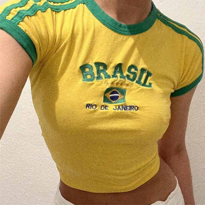Brazil Cropped Tee