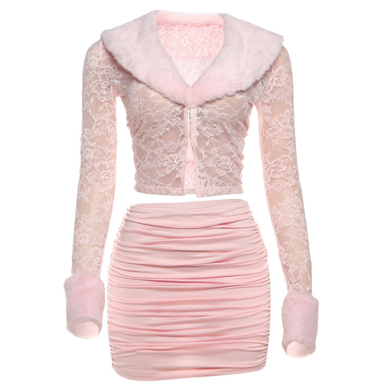 Plush Lace Long Sleeve