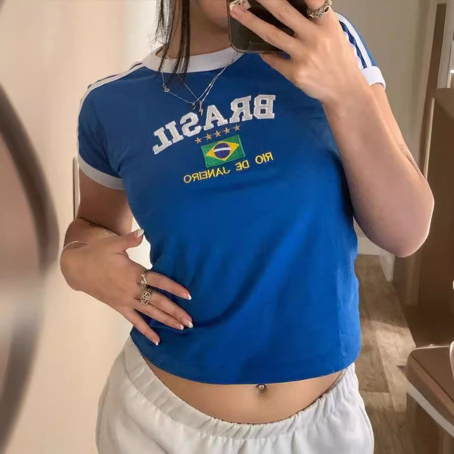 Brazil Cropped Tee