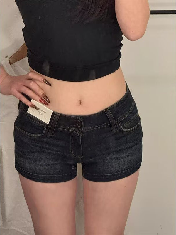 Nola Low Rise Denim Shorts