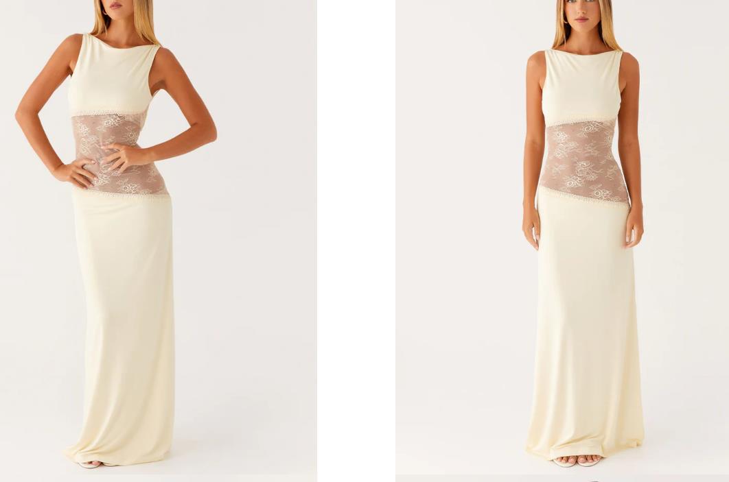 Isabelle Lace Satin Gown