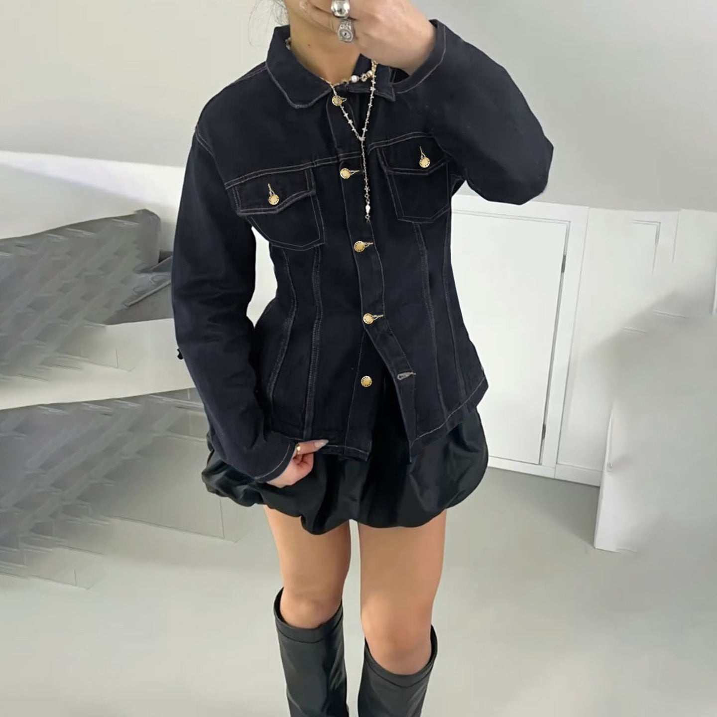 Dorian Denim Structured Shirt