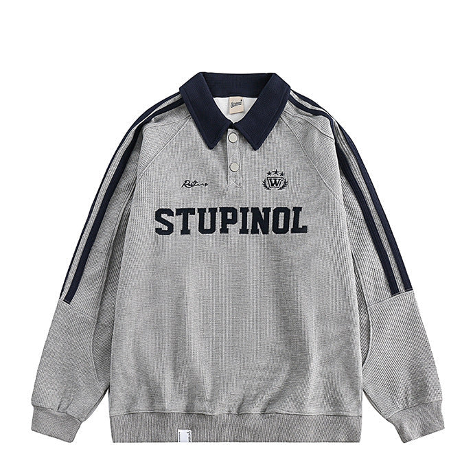 Easton Waffle Polo Sweatshirt