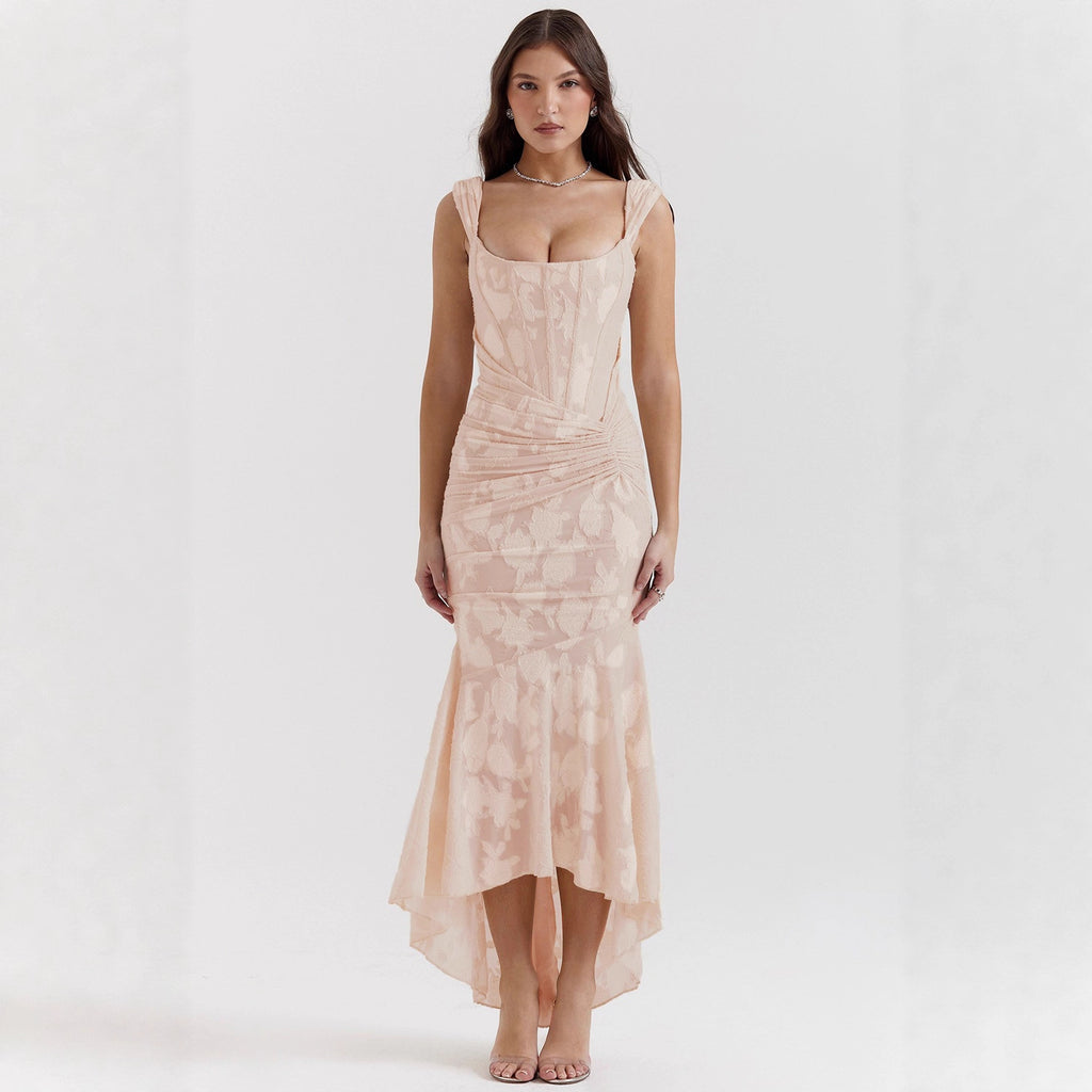 Evarra Corset Backless Dress