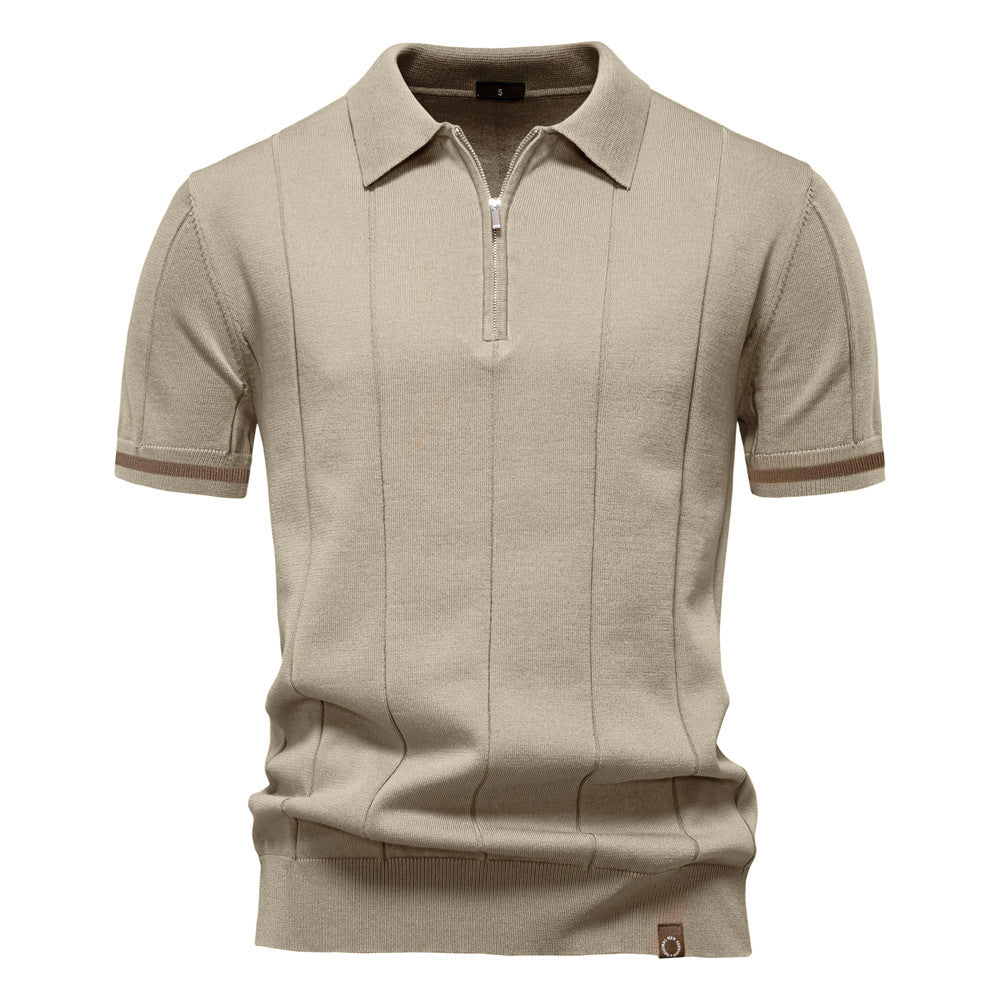 Axton Ribbed Polo Shirt
