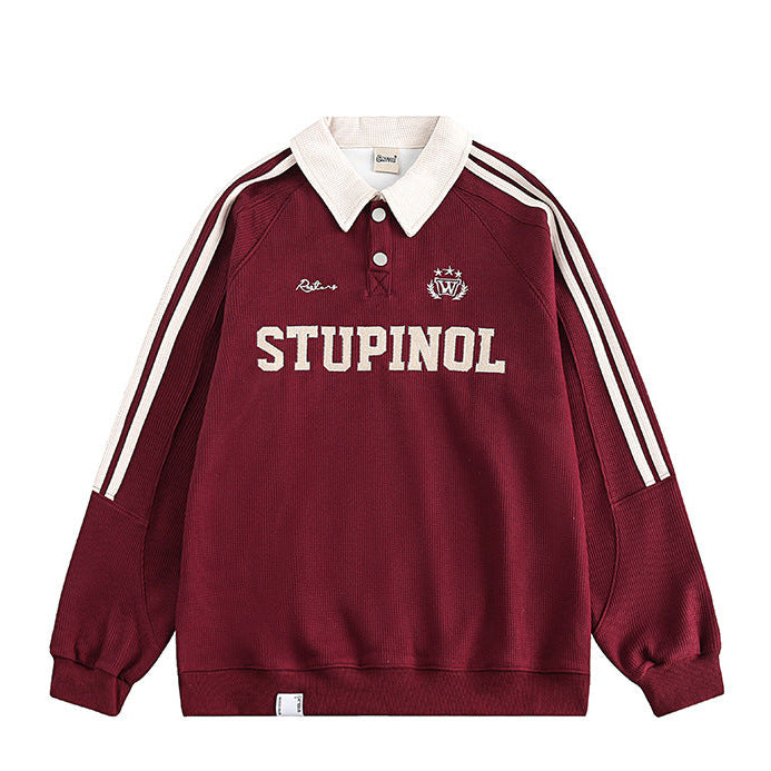 Easton Waffle Polo Sweatshirt