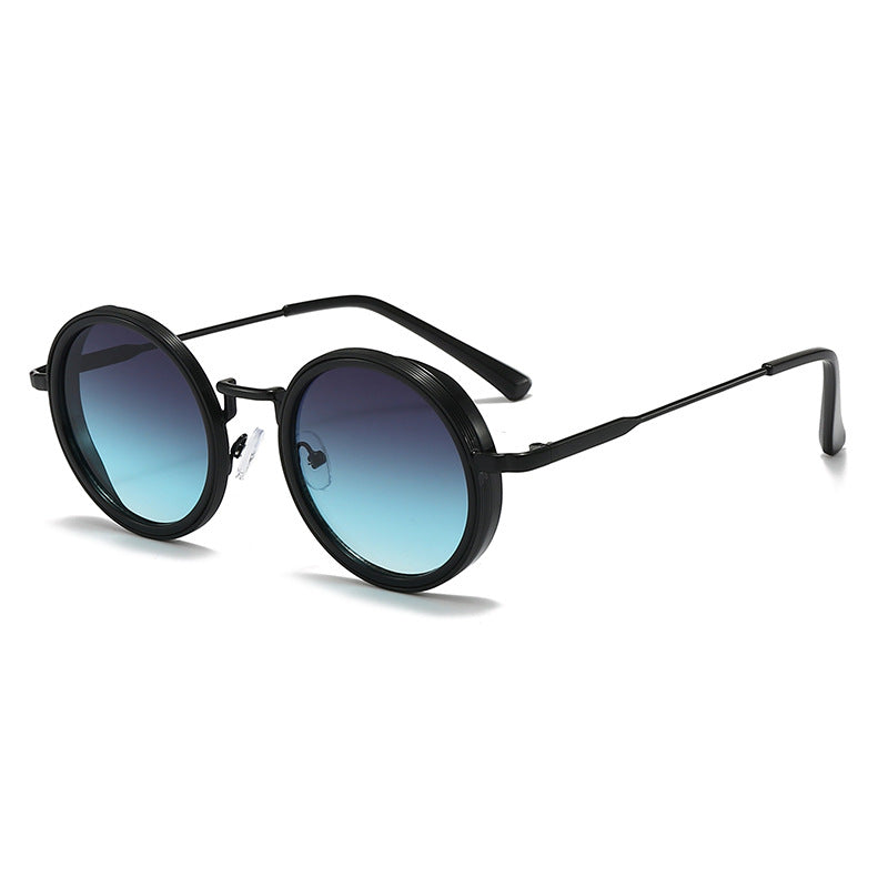Retro Round Metal Frame Sunglasses