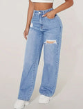 Kaelis Sand Wash Straight Denim