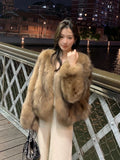 Kaia Cropped Faux Fur Coat