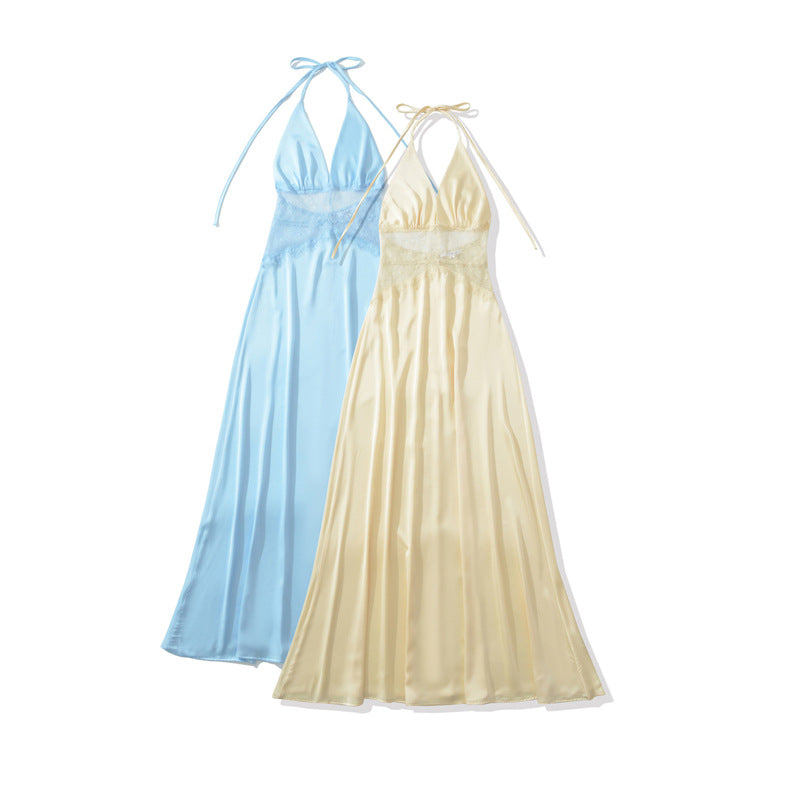 Eliora Lace Halter Gown