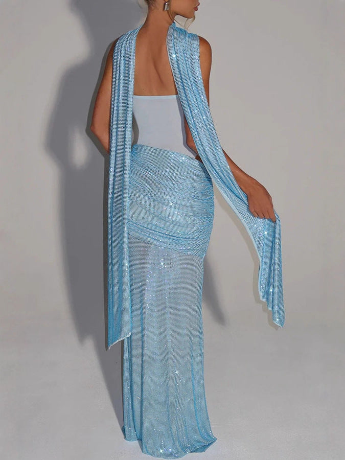 Lumara Sequin Column Dress