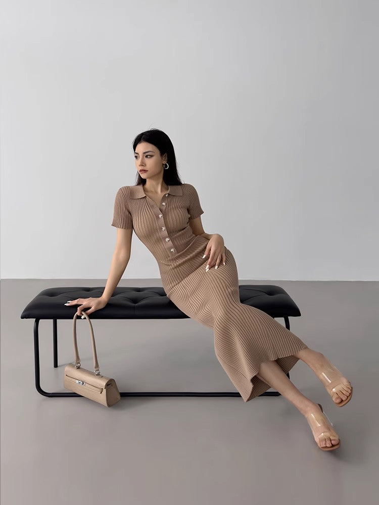 Orsina Polo Fishtail Knit Dress