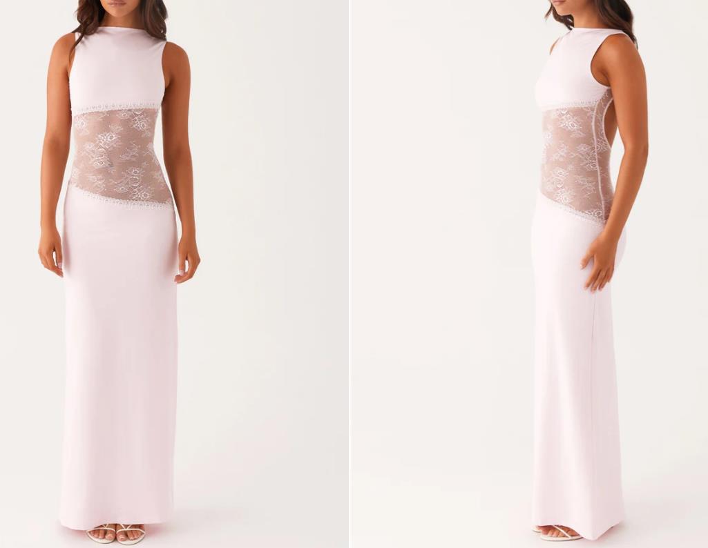 Isabelle Lace Satin Gown