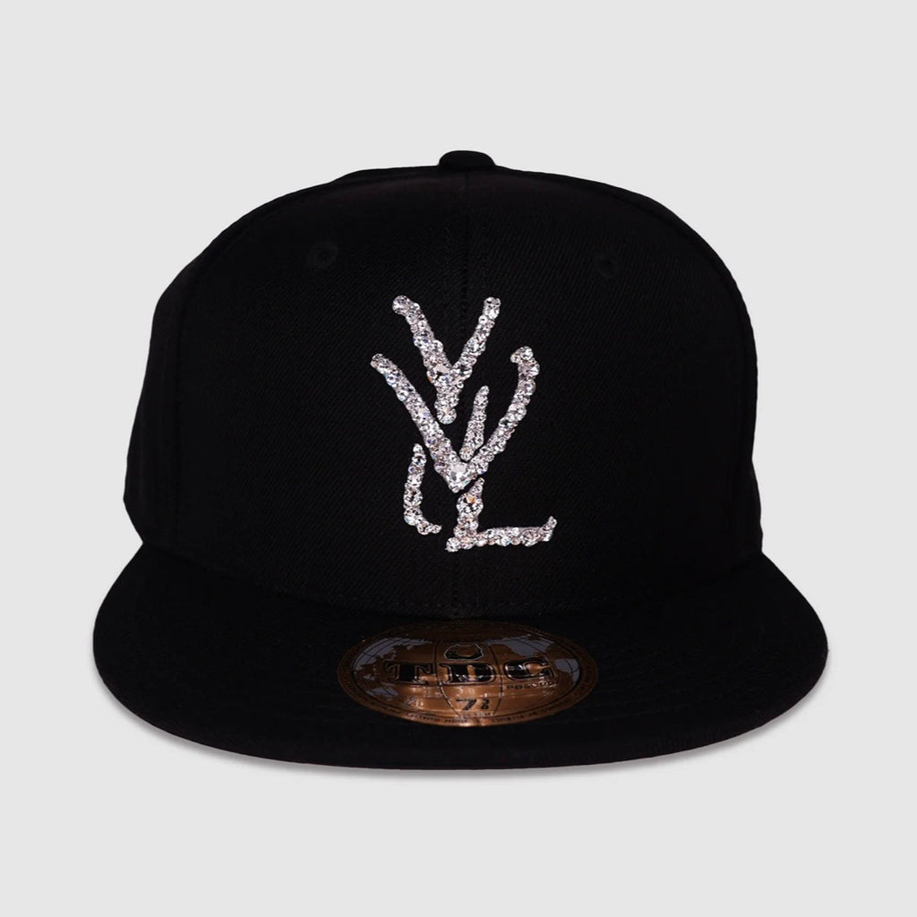 Rhinestone Hip Hop Flat Brim Hat