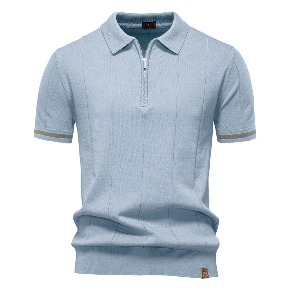 Axton Ribbed Polo Shirt
