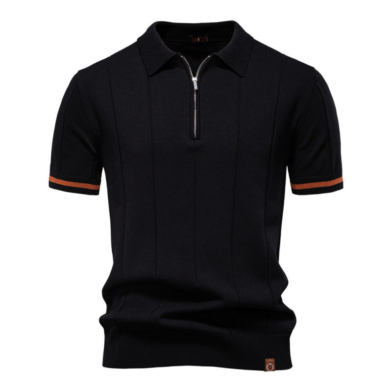 Axton Ribbed Polo Shirt