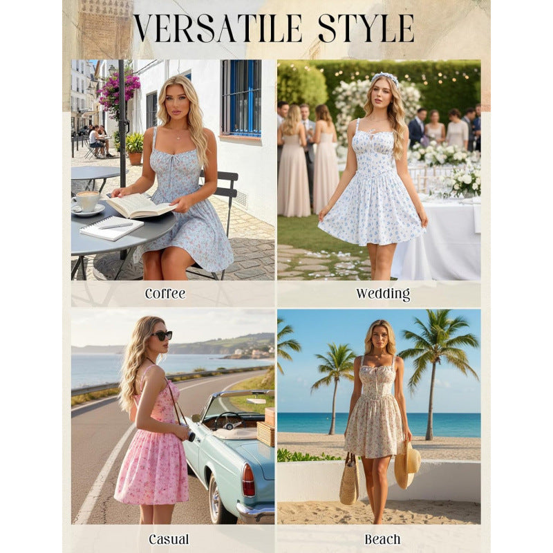 Roselle Bloom Mini Dress