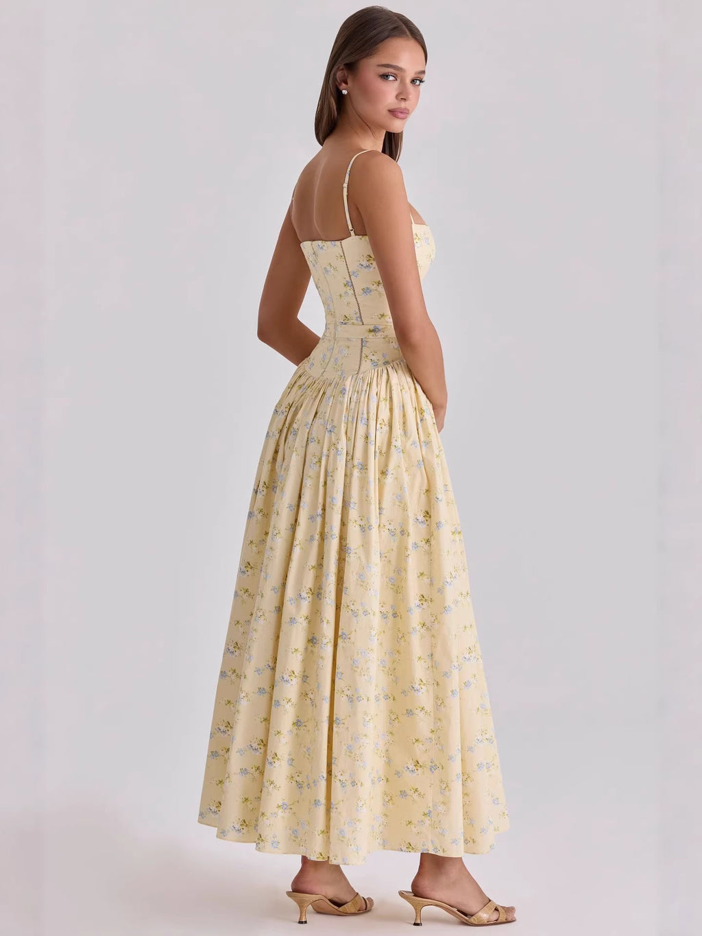 Florenne Printed Midi Dress