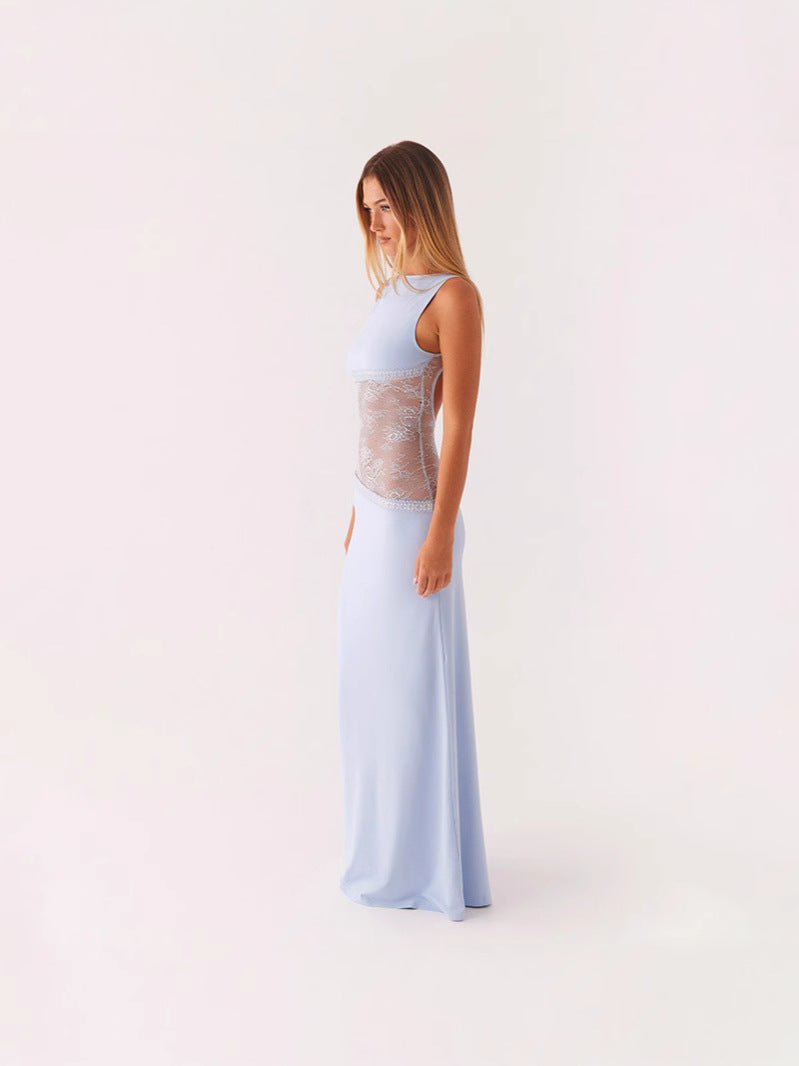 Isabelle Lace Satin Gown
